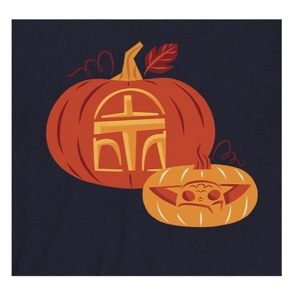 Star Wars: The Mandalorian Mens Pumpkin Cotton T-Shirt
