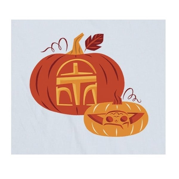 Star Wars: The Mandalorian Mens Pumpkin Cotton T-Shirt