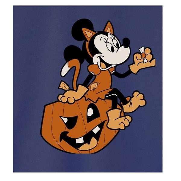 Disney Womens/Ladies Minnie Mouse Cat Halloween Sweatshirt
