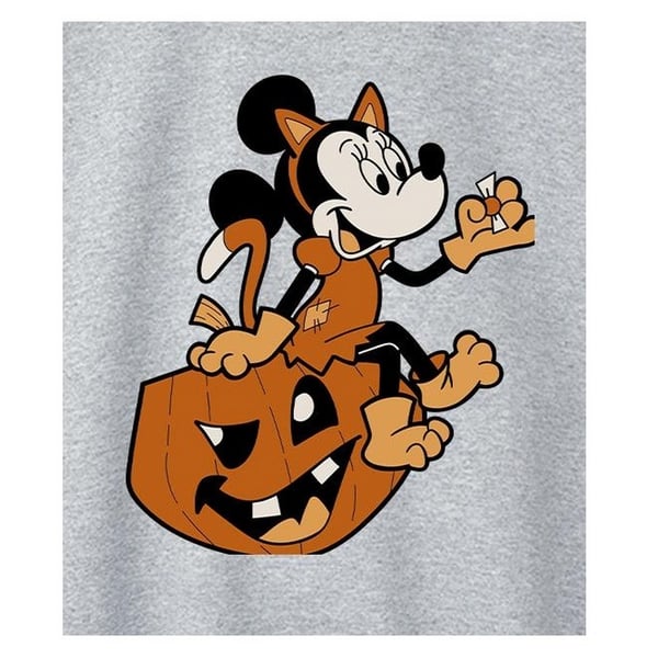 Disney Womens/Ladies Minnie Mouse Cat Halloween Sweatshirt