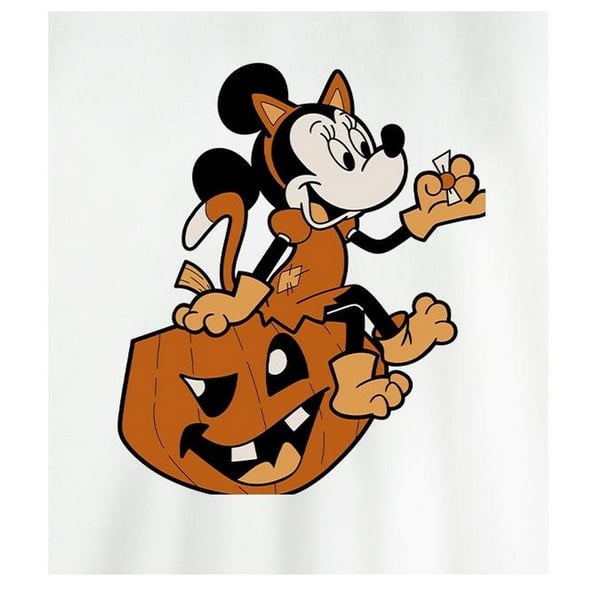 Disney Womens/Ladies Minnie Mouse Cat Halloween Sweatshirt