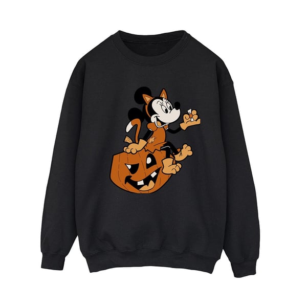 Disney Womens/Ladies Minnie Mouse Cat Halloween Sweatshirt