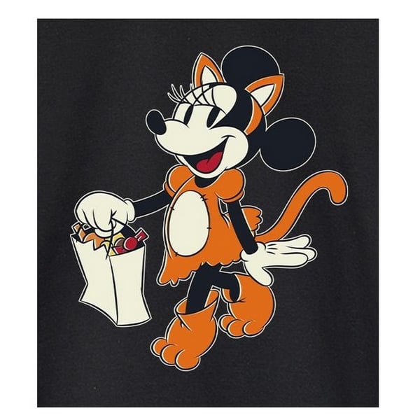 Disney Womens/Ladies Cat Trick Or Treat Minnie Mouse Sweatshirt