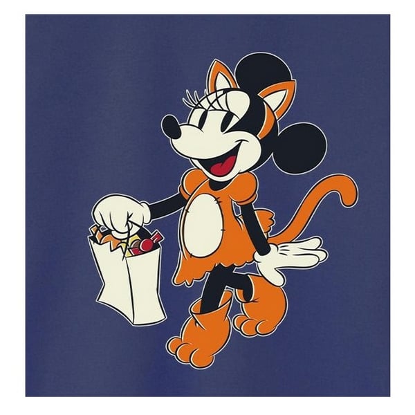 Disney Womens/Ladies Cat Trick Or Treat Minnie Mouse Sweatshirt