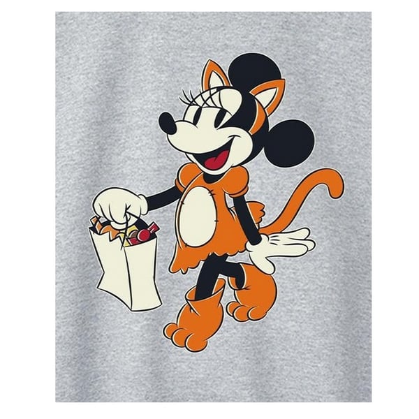 Disney Womens/Ladies Cat Trick Or Treat Minnie Mouse Sweatshirt