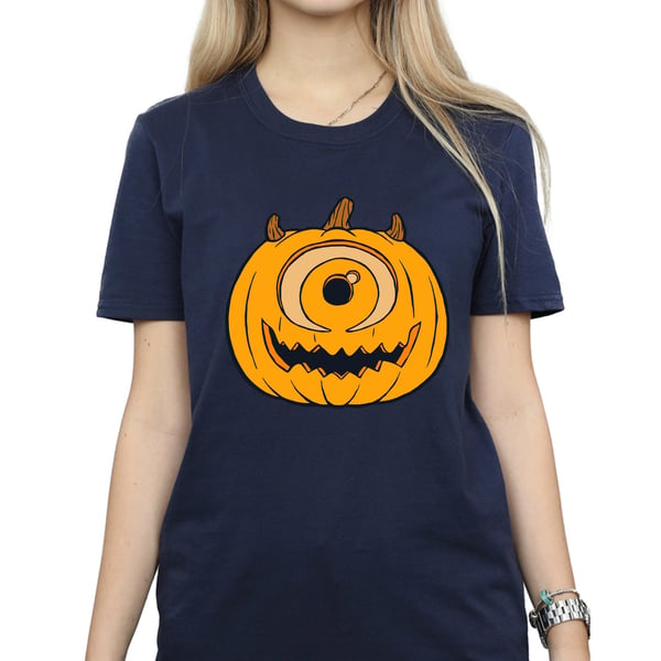 Monsters Inc Womens/Ladies Pumpkin Cotton Boyfriend Halloween T-Shirt