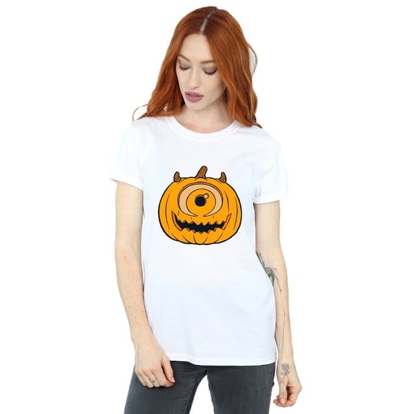Monsters Inc Womens/Ladies Pumpkin Cotton Boyfriend Halloween T-Shirt