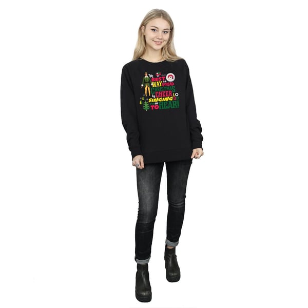 Elf Womens/Ladies Christmas Cheer Sweatshirt
