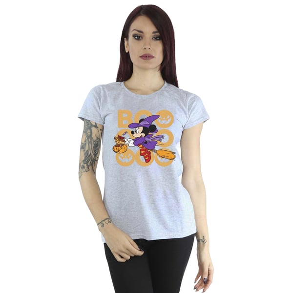 Disney Womens/Ladies Boo Witch Minnie Mouse Cotton Boyfriend T-Shirt