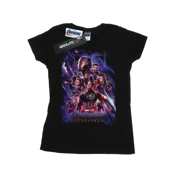Marvel Naiset/Naiset Avengers Endgame Elokuvajuliste Puuvillainen T-paita