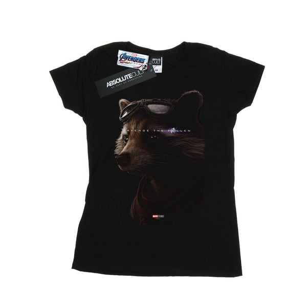 Marvel Womens/Ladies Avengers Endgame Avenge The Fallen Rocket Cotton T-Shirt