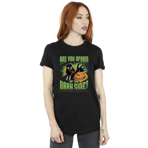 Star Wars Womens/Ladies Dark Side Darth Vader Cotton Boyfriend T-Shirt