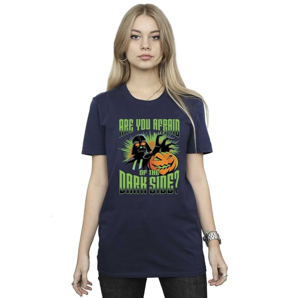 Star Wars Womens/Ladies Dark Side Darth Vader Cotton Boyfriend T-Shirt