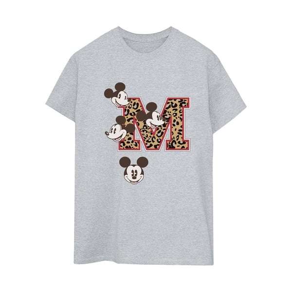 Musse Pigg Dam T-shirt i bomull med Musse Pigg-ansikten