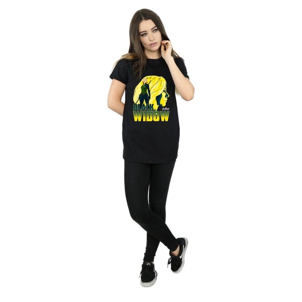 Avengers Infinity War Womens/Ladies Black Widow Cotton Boyfriend T-Shirt