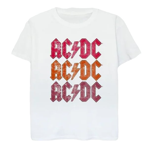 AC/DC Boys Repeat Logo Distressed T-paita