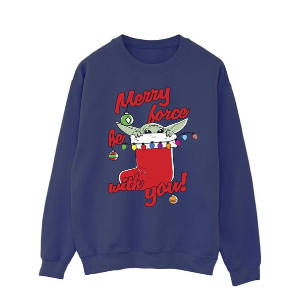 Star Wars The Mandalorian Mens Merry Force Be With You Sweatshirt