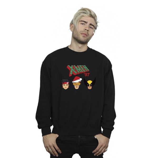 X-Men Mens Head Christmas Sweatshirt