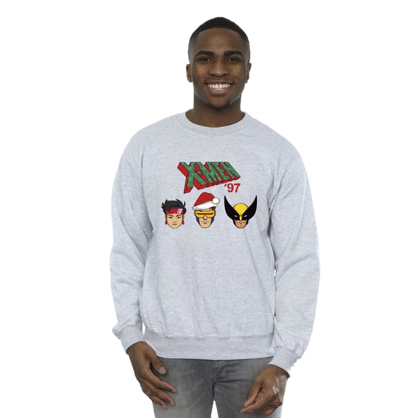 X-Men Mens Head Christmas Sweatshirt