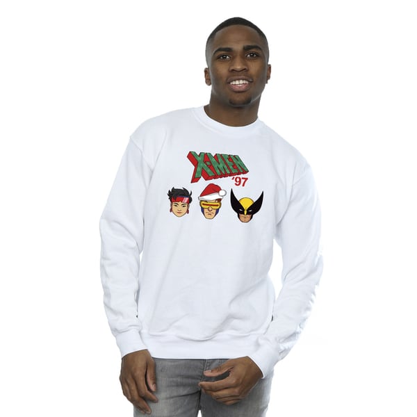 X-Men Mens Head Christmas Sweatshirt