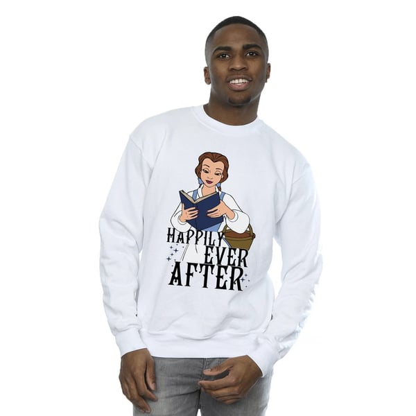 Beauty And The Beast Mens Happily Ever After Reading Disney Sweatshirt