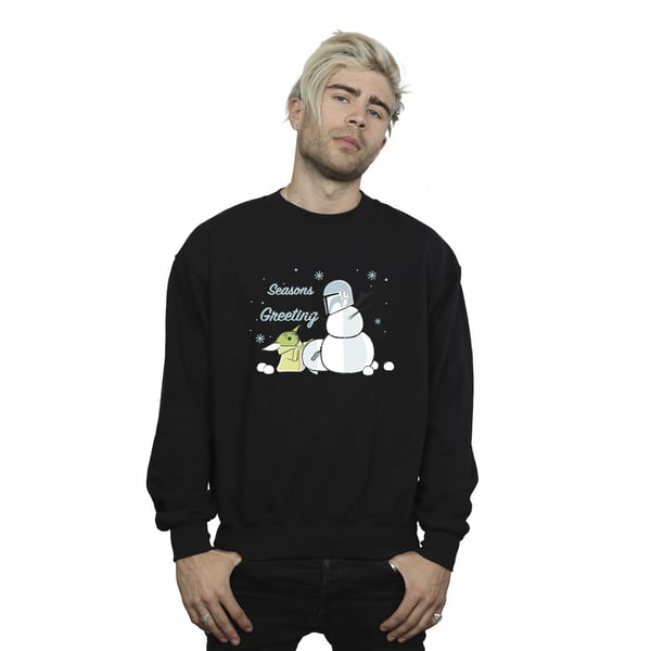 Star Wars: The Mandalorian Mens Seasons Greetings Sweatshirt