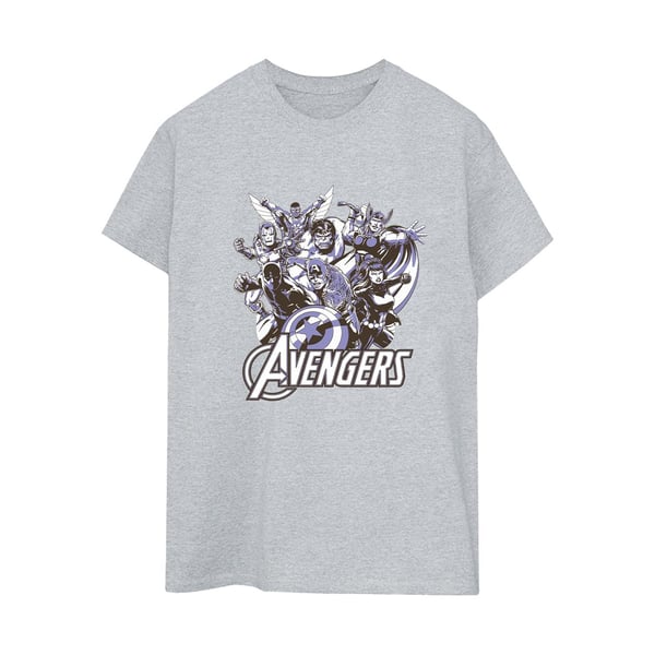 Avengers Dam/Dam Gruppbild Boyfriend T-shirt