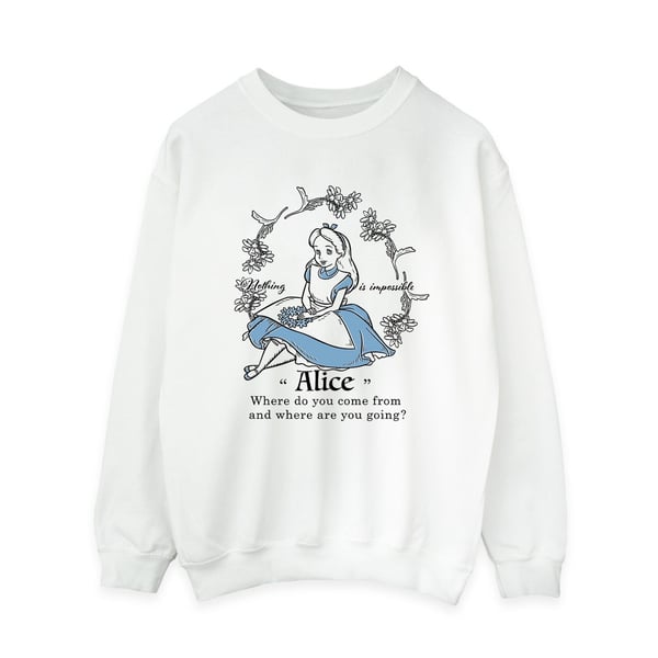 Alice In Wonderland Womens/Ladies Nothing Is Impossible Sweatshirt