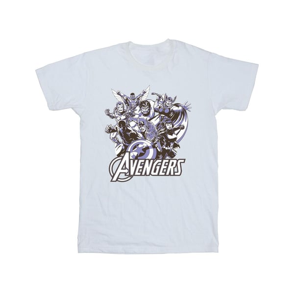 Avengers Mens Group Ringspun Cotton T-Shirt