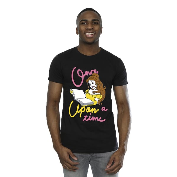 Beauty And The Beast Mens Once Upon A Time Belle Cotton T-Shirt