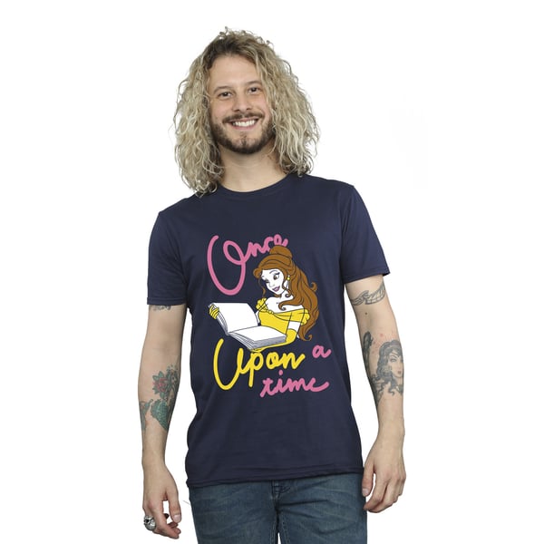 Beauty And The Beast Mens Once Upon A Time Belle Cotton T-Shirt