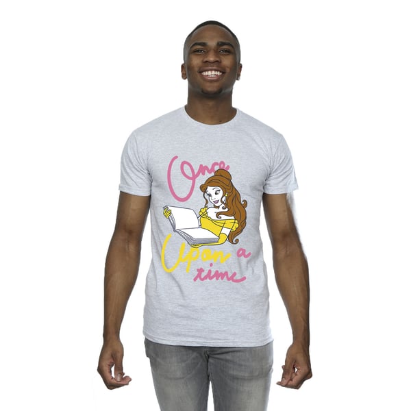 Beauty And The Beast Mens Once Upon A Time Belle Cotton T-Shirt