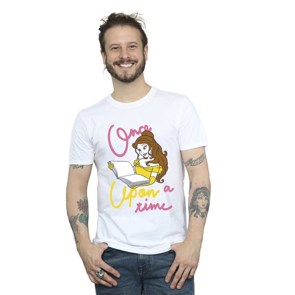 Beauty And The Beast Mens Once Upon A Time Belle Cotton T-Shirt
