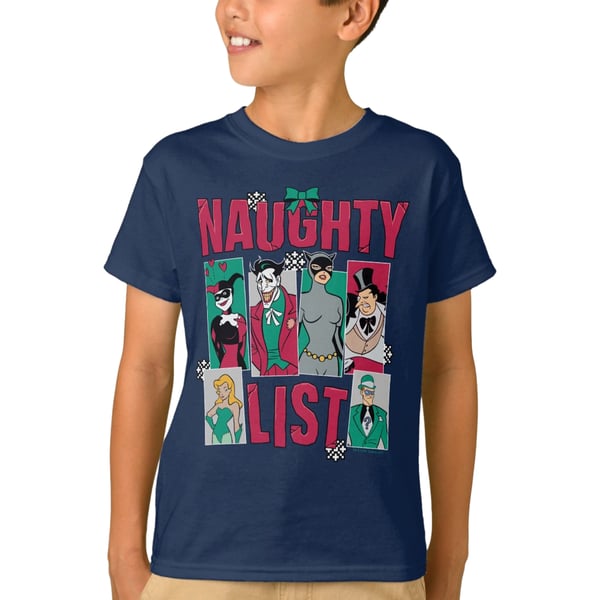Batman Boys Naughty List Cotton T-Shirt