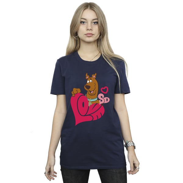 Scooby Doo Womens/Ladies Love Heart T-Shirt