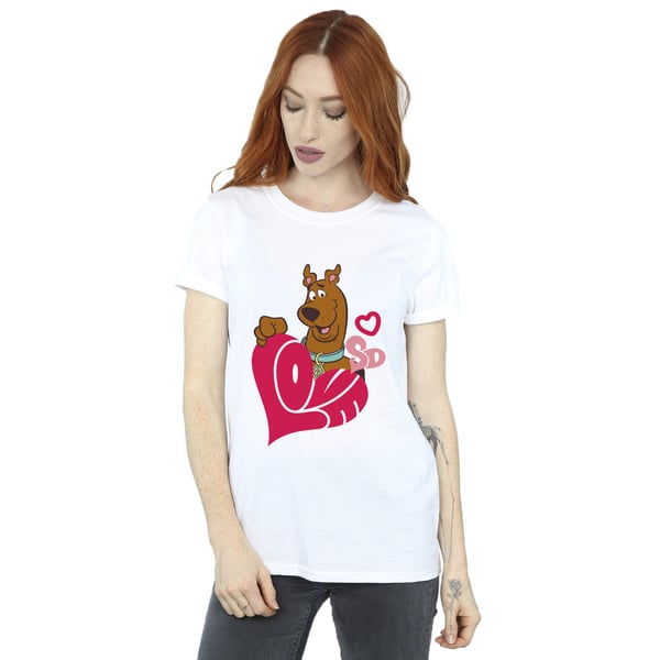 Scooby Doo Womens/Ladies Love Heart T-Shirt