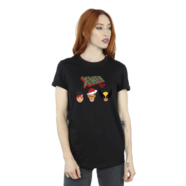 X-Men Womens/Ladies Head Cotton Boyfriend Christmas T-Shirt