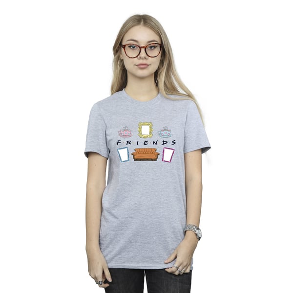 Friends Womens/Ladies Couch Lounging Boyfriend T-Shirt