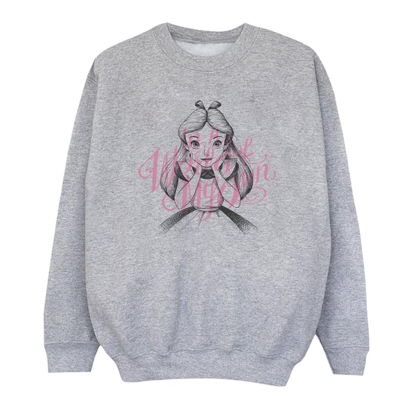 Disney Boys Alice In Wonderland In A World Of My Own Sweatshirt