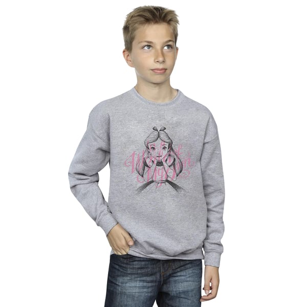Disney Boys Alice In Wonderland In A World Of My Own Sweatshirt
