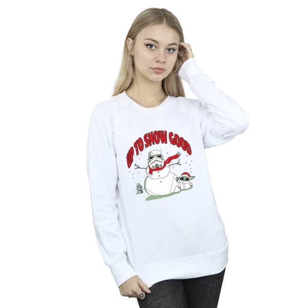 Star Wars The Mandalorian Womens/Ladies Up To Snow Good Sweatshirt