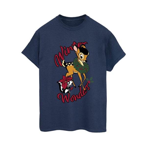 Bambi Womens/Ladies Winter Wonders Cotton Boyfriend T-Shirt