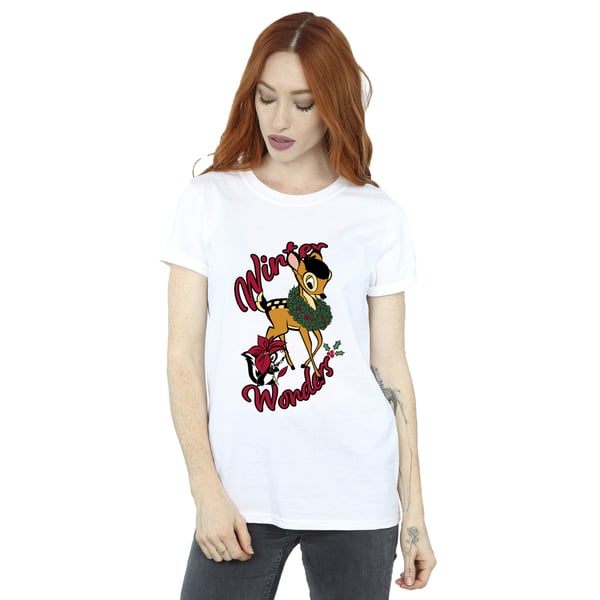 Bambi Womens/Ladies Winter Wonders Cotton Boyfriend T-Shirt