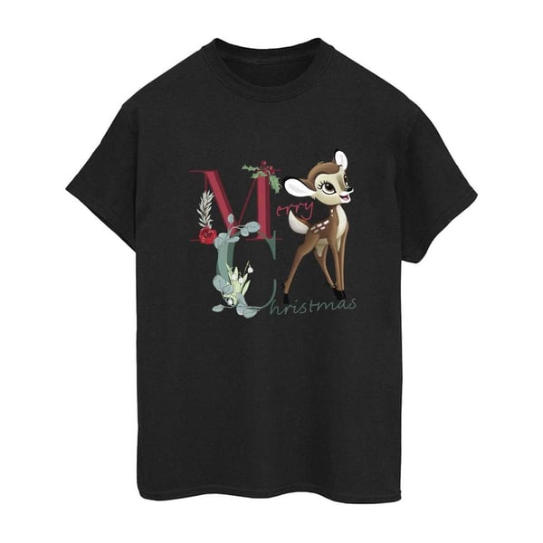 Bambi Womens/Ladies Merry Christmas Boyfriend T-Shirt
