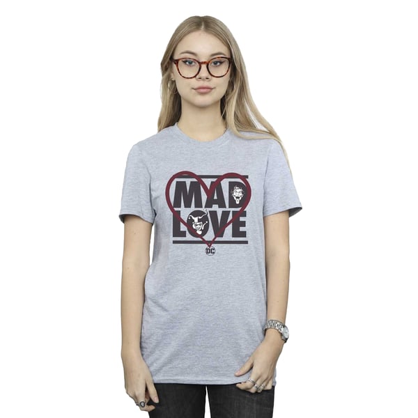 Batman Womens/Ladies Mad Love The Joker & Harley Quinn Boyfriend T-Shirt