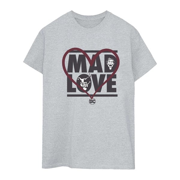 Batman naisten Mad Love The Joker & Harley Quinn Boyfriend T-paita Batman naisten Mad Love The Joker & Harley Quinn Boyfriend T-paita
