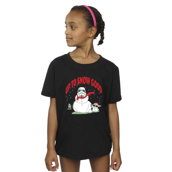 Star Wars Mandalorian Girls Up To Snow Good Cotton T-Shirt