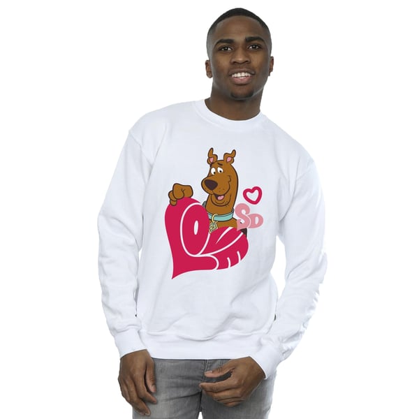 Scooby Doo Mens Love Heart Sweatshirt