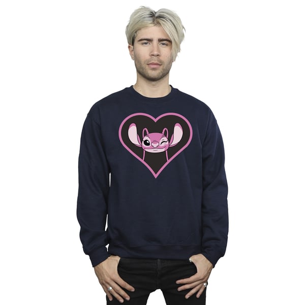 Lilo & Stitch Mens Angel Heart Sweatshirt