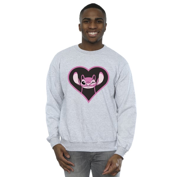 Lilo & Stitch Mens Angel Heart Sweatshirt